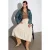 Hoge Taille A-Lijn Maxi Rok met Strikdetail