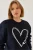 Geprinte Crew Neck Relaxed Fit Sweatshirt