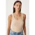 Getailleerde Katoenen U-Hals Tanktop