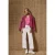 Street One Dames Broek met Straight Leg pijpen in casual pasvorm en omgeslagen boorden in Wit