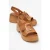 Lucia Leer Gesp Platform Sandaal