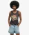 Vintage Logo Tokyo Tanktop met Ronde Hals Dark Grey