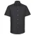 Russell Collection Heren Oxford Easy-Care Tailored Shirt (Zwart)