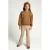 LOOXS little flared broek met hartjes – beige