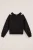 WE Fashion – Meisjes oversized sweater met singlet – Oversized – Zwart – Katoen –