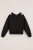 WE Fashion – Meisjes oversized sweater met singlet – Oversized – Zwart – Katoen –