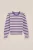 WE Fashion – Meisjes gebreide trui met dessin – Regular fit – Paars – Viscose –