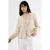 Blouse met lange mouwen en tippetkraag
