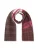 CODELLO Sjaal  chocoladebruin / pink / rood / wolwit