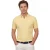 Goloshirt Cavallaro Bavone geel normale fit korte mouw knoopjes