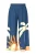 Ulla Popken Broek  indigo / geel / oranje