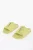 Rubberen slippers met veterdetail in groen