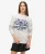Superdry Vrouwen Oversized Outdoors Sweatshirt met Ronde Hals en Print Grijs