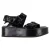 Ann Demeulemeester Strap Sandalen in Zwart Leer