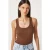 Getailleerde Katoenen U-Hals Tanktop