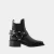 Biker Chelsea laarzen – Ganni – Leer – Zwart