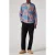 Paul Smith Mens Ls Casual Fit 1/4 Zip Shirt Petrol Blue
