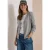 Vest met V-hals en knoopsluiting