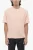 Slim Fit FAIRISLE THUNDERBOLT T-shirt met ronde hals en top in roze