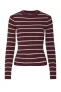 PIECES pullover trui donkerrood