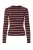 PIECES pullover trui donkerrood