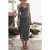 Mikuta The Dark Ribbed Tank Dress Black