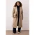 Trendyol Curve Dames Grijs Effen Lang Oversized Grote maten Jassen