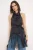 TRENDYOLMİLLA Dames Zwart Effen Mouwloos Relaxed fit Blouses