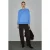 Oversized sweatshirt van ribgebreide stof met ronde hals