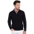 Half zip trui Gentiluomo zwart textuur