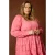 Anyday korte gebloemde jurk Plus Size – roze