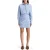 Scotch & Soda Mini Poplin Wrap Dress Mystic Blue Stripe