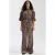 HARPER & YVE wide leg high waist broek met dierenprint bruin
