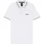 Boss Heren-poloshirt met geborduurd Paddy-logo, regular fit (Wit)