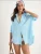 Bianco Lucci Blouse  aqua