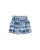 WE Fashion Rok  kobaltblauw / wit