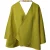 Ermanno Scervino Wijd Mouw Cape-Jas in Gele Wol
