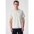 T-shirt met ronde hals van ribstof