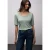 Street One Dames Shirt met omslag in Groen