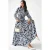 Geprinte Maxi-jurk met Shirtkraag