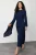 Trendyol Modest Dames Donkerblauw Effen Maxi Lang Stijlvol/Avond Recht Modest Avond Jurken