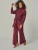 YOU LOOK PERFECT Huispak ‘LOUNGEWEAR SET – Eve & Bailey’  bordeaux
