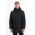 No Excess Jacket Long Parka Hood Padded Black