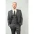 Heren 3-delig Prince Of Wales Charcoal Pak Werkkleding