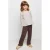 Mango Kids blousetop met ruches en stippen – wit