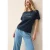 Cecil Dames Shirt met tekst kunstwerk in Blauw