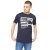 Crosshatch Heren Squarebox T-Shirt (Navy)