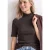 Shirt met col in ribbelpatroon