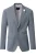Venti Blazer blauw, Effen