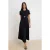 TRENDYOLMİLLA Dames Zwart Effen Midi Kort Skater Jurken